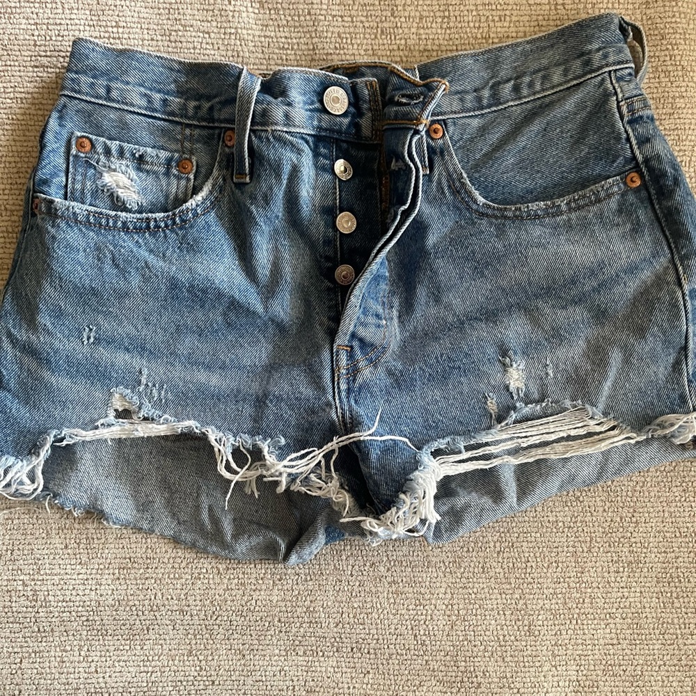 Denim Distressed Women Shorts